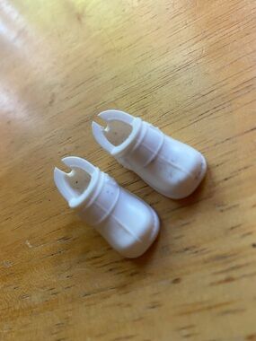 BARBIE SHOES WHITE NURSE DOCTOR MEDICAL SLIP-ONS FASHION STYLE CUTE DOLL SHOES